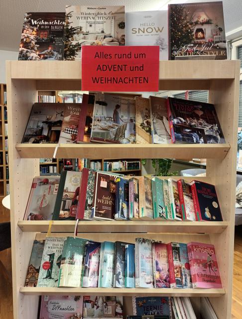 Präsentationsregal Dezember